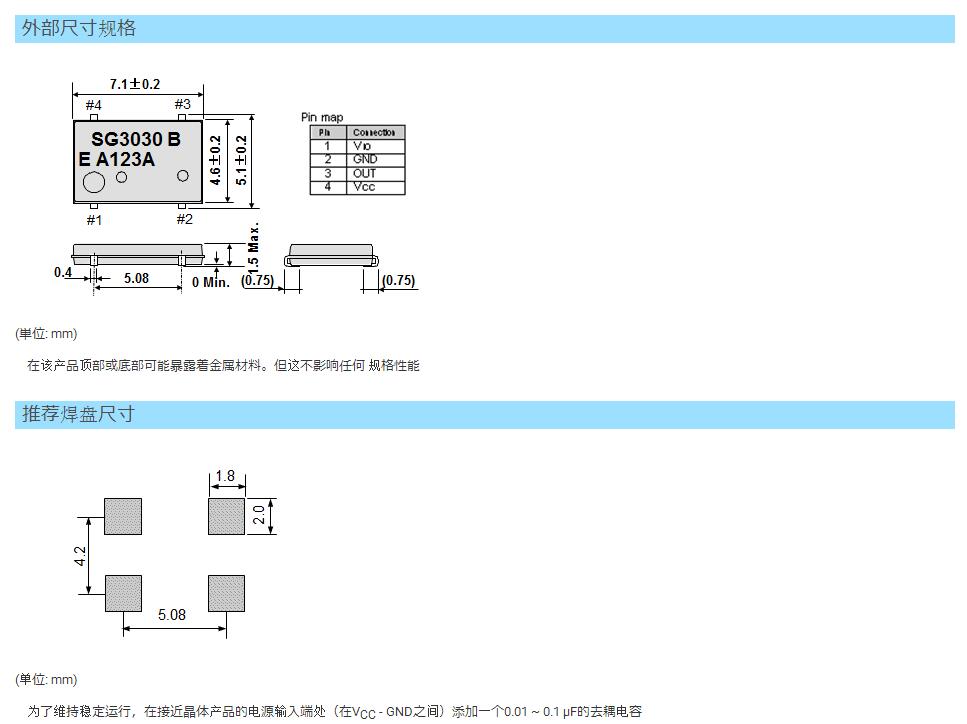 SG-3030JF规格书